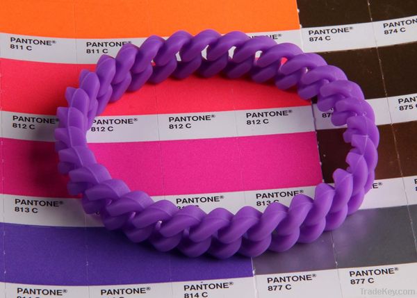 Colorful Twisted Silicone Bracelet