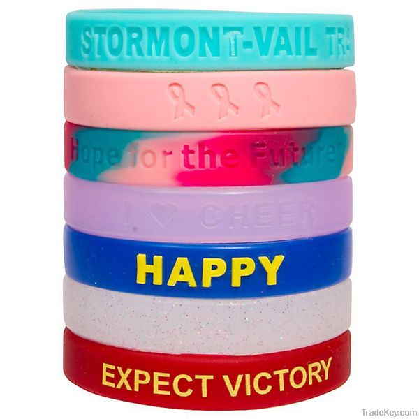 Popular Cheap Silicone Rubber Bracelet for Promotion Gift