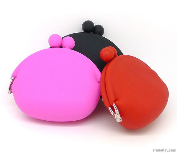 2012 Hot Sale Fashionable Silicone Wallet Coin Purse