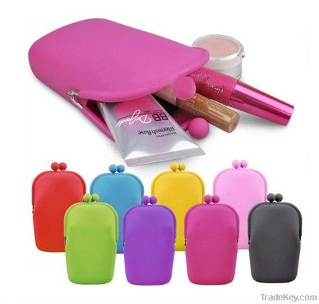 Fashionable Silicone Cosmetic Case Make-up Bag