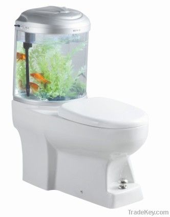 1 Litre flush wc with fish tank
