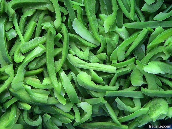 IQF sliced green pepper