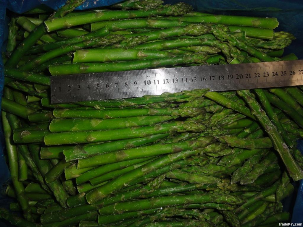 IQF/Frozen green asparagus spears