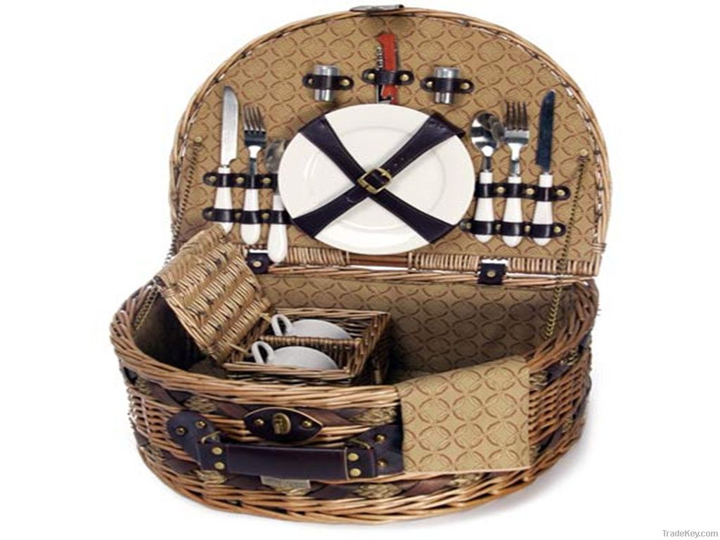 New design wicker picnic basket