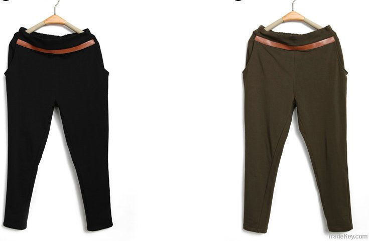 women legging, ladies' casual trouser, knitted long pants