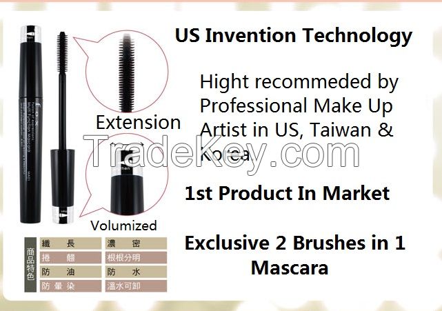 FOX 2 Way Unique Brushes Mascara