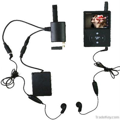Wireless Full Duplex Two Way Radio Transceiver with Spy Camera