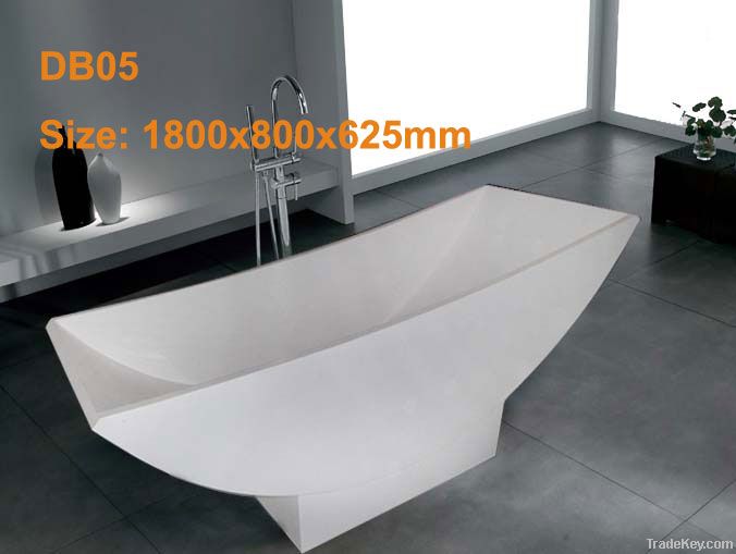 Stone resin bathtub