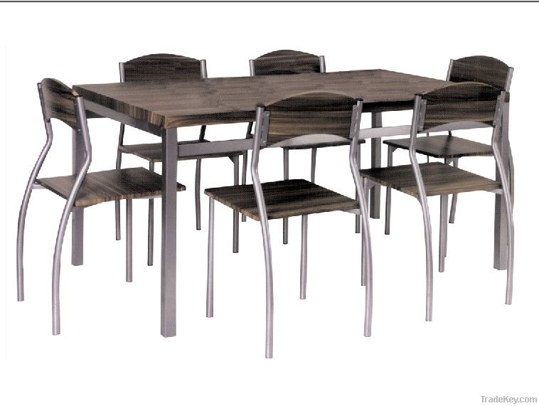 MDF top Dining table set 1+6