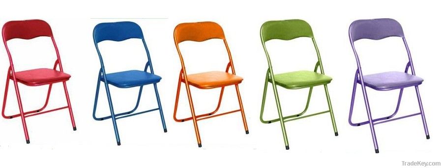 Living Room Furniure Colorful metal folding chairs