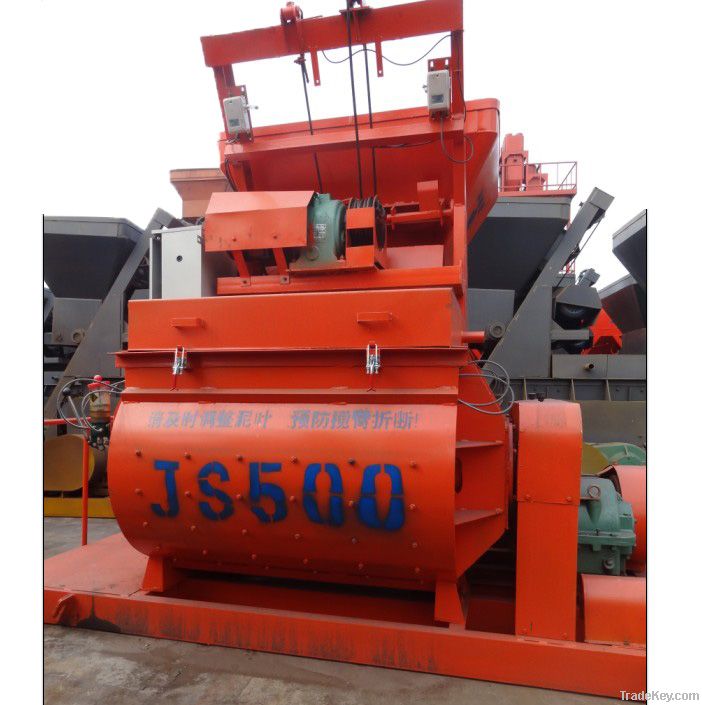 JS500-1500 Twin Shaft Concrete Mixer