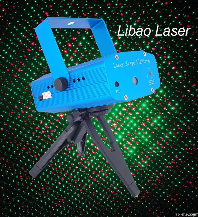 Mini Projector Holographic Laser Star Stage DJ Lighting Club Disco Par