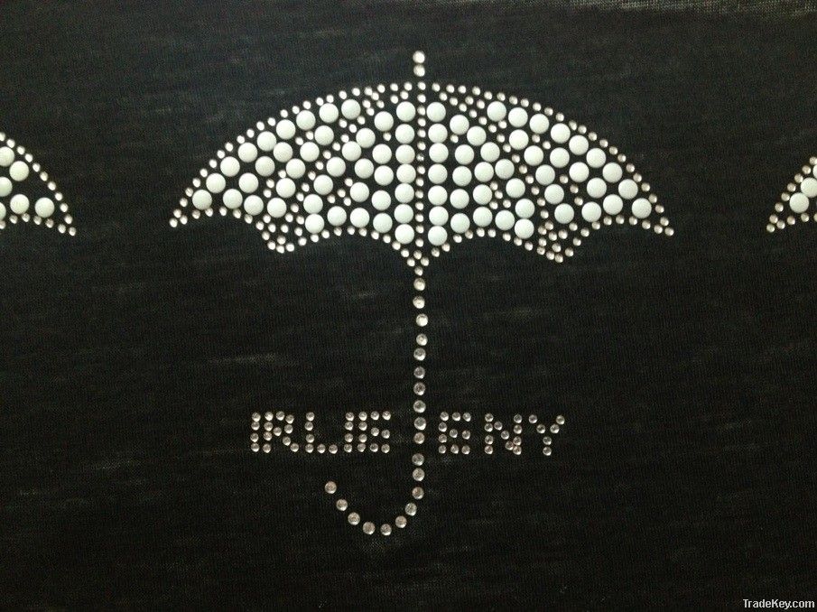 umbrella design hotfix motif for decoration