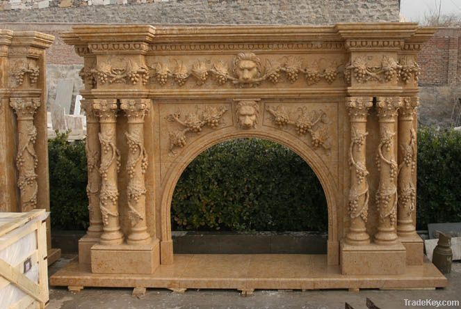 marble fireplace