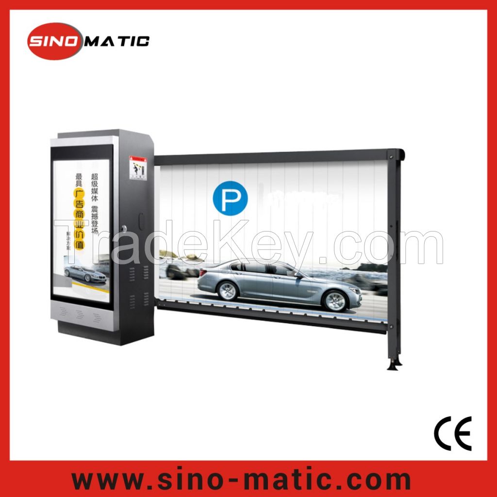Parking system vehicle control automatic advertising traffic barrier