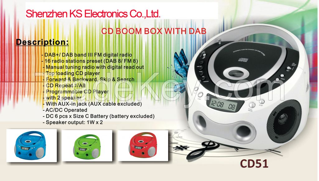 Cd Boom Box With Dab (cd51)