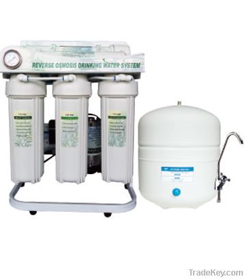 75GPD Standing RO Water Purifier With Pressure Gauge