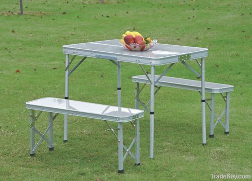 Handy table & bench set Camping table   Folding table