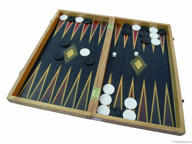 Giant Turkish Wooden Backgammon Game
