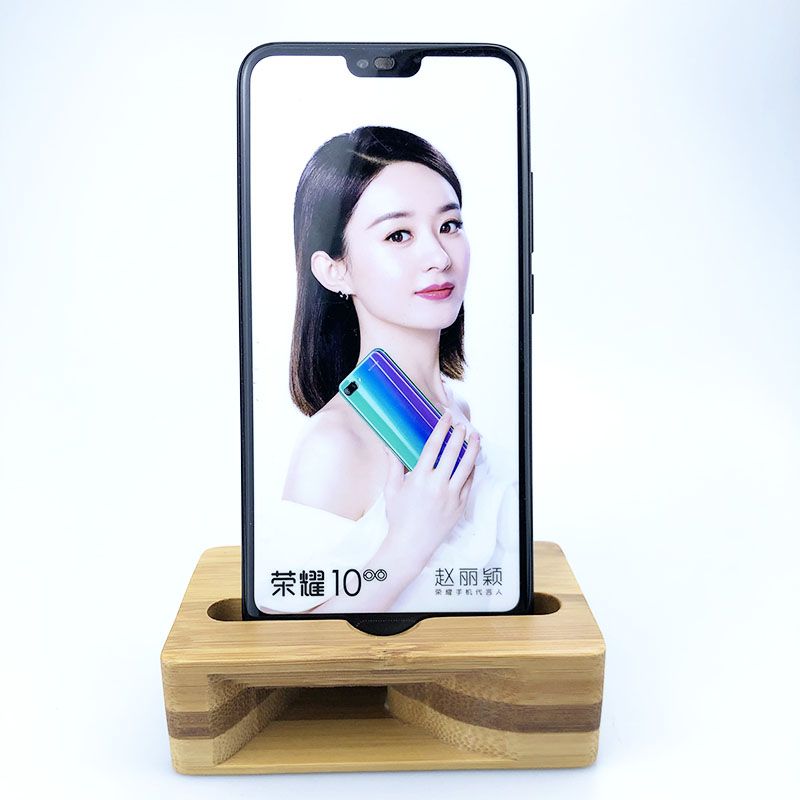 Mobile Phone Holder Bamboo Amplifier Handmade Natural Wood Cellphone Stand Wooden Charging Dock Station