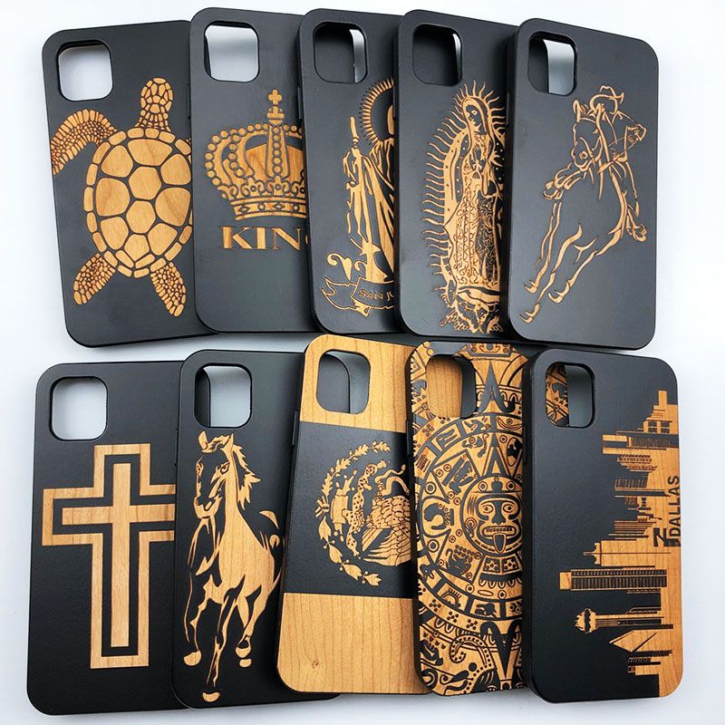 Creative Wood Phone Case Customized Design Smartphone Wooden Cover Professional Factory Nice Price