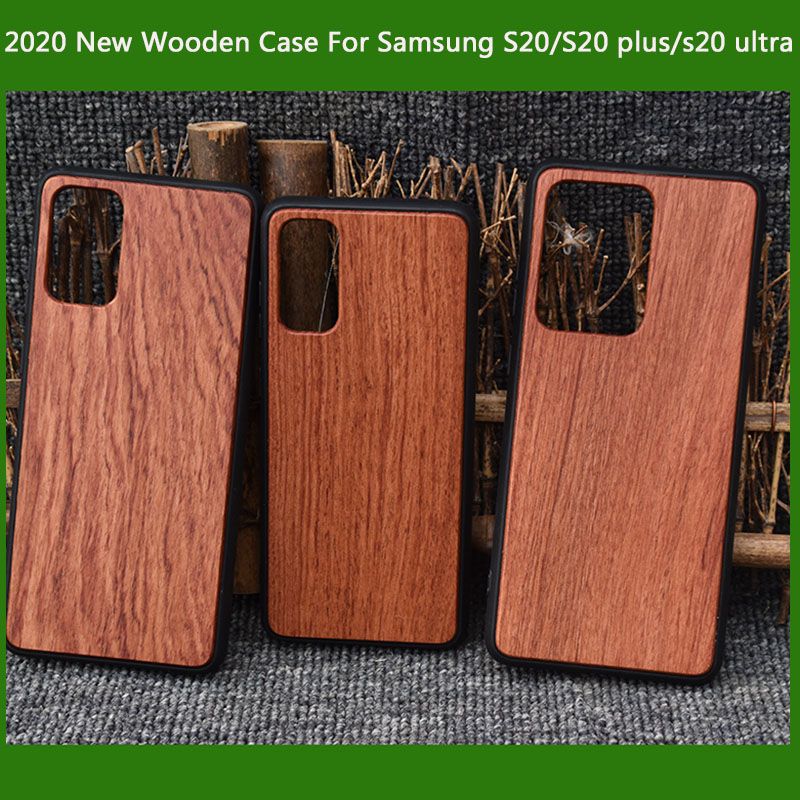 Low Price Mobile Phone Cover Real Wooden Case For Samsung S20 PLUS ultra S10 S9 Note 10 Wood Cases Camera Screen Protector