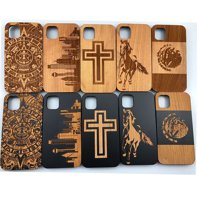 Creative Wood Phone Case Customized Design Smartphone Wooden Cover Professional Factory Nice Price