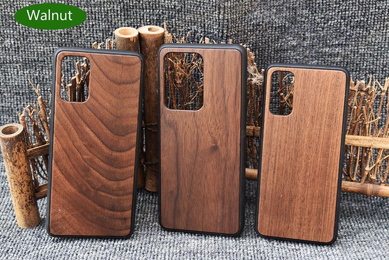 Low Price Mobile Phone Cover Real Wooden Case For Samsung S20 PLUS ultra S10 S9 Note 10 Wood Cases Camera Screen Protector