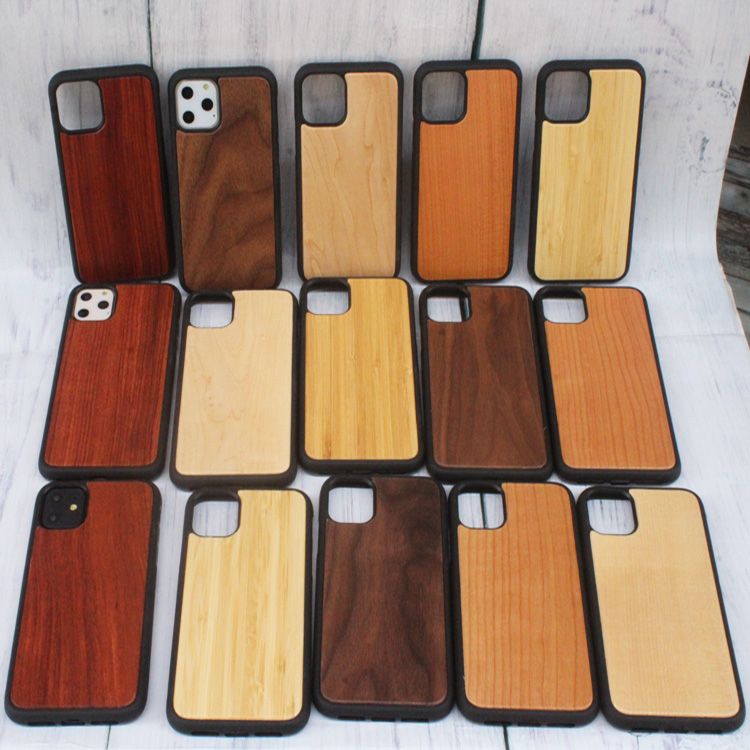 Wooden Cellphone Case Unique Wood Phone Shell For iphone 11 pro max XS XR 8 PLUS SE 2020