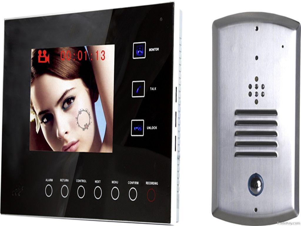 5.6''Hand-free color video door phone with recording function