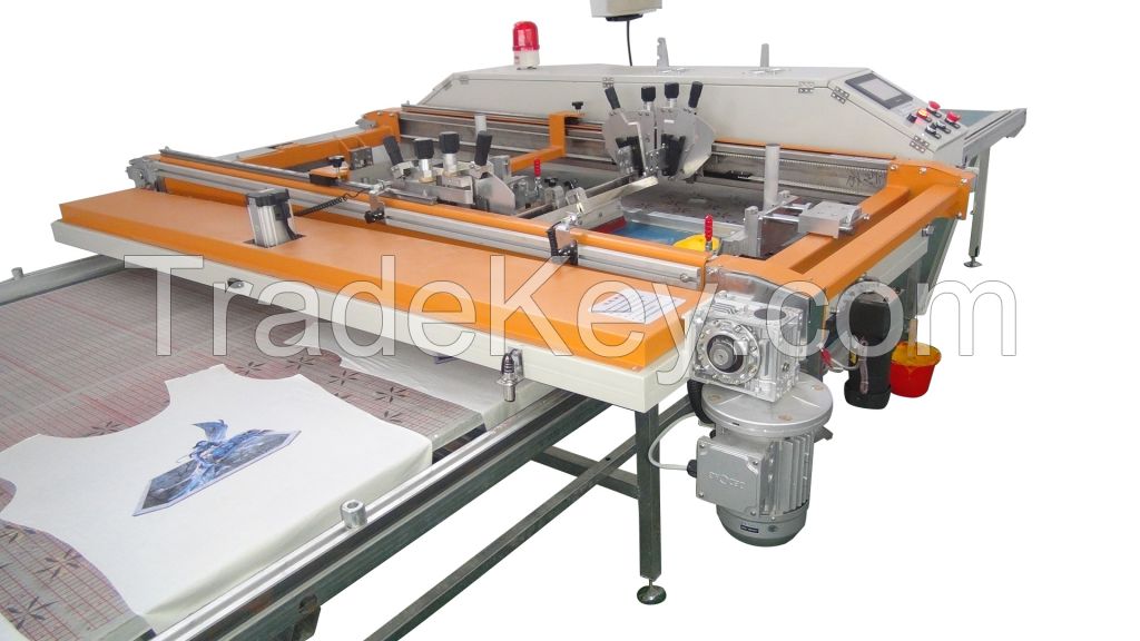 Auto run screen printer