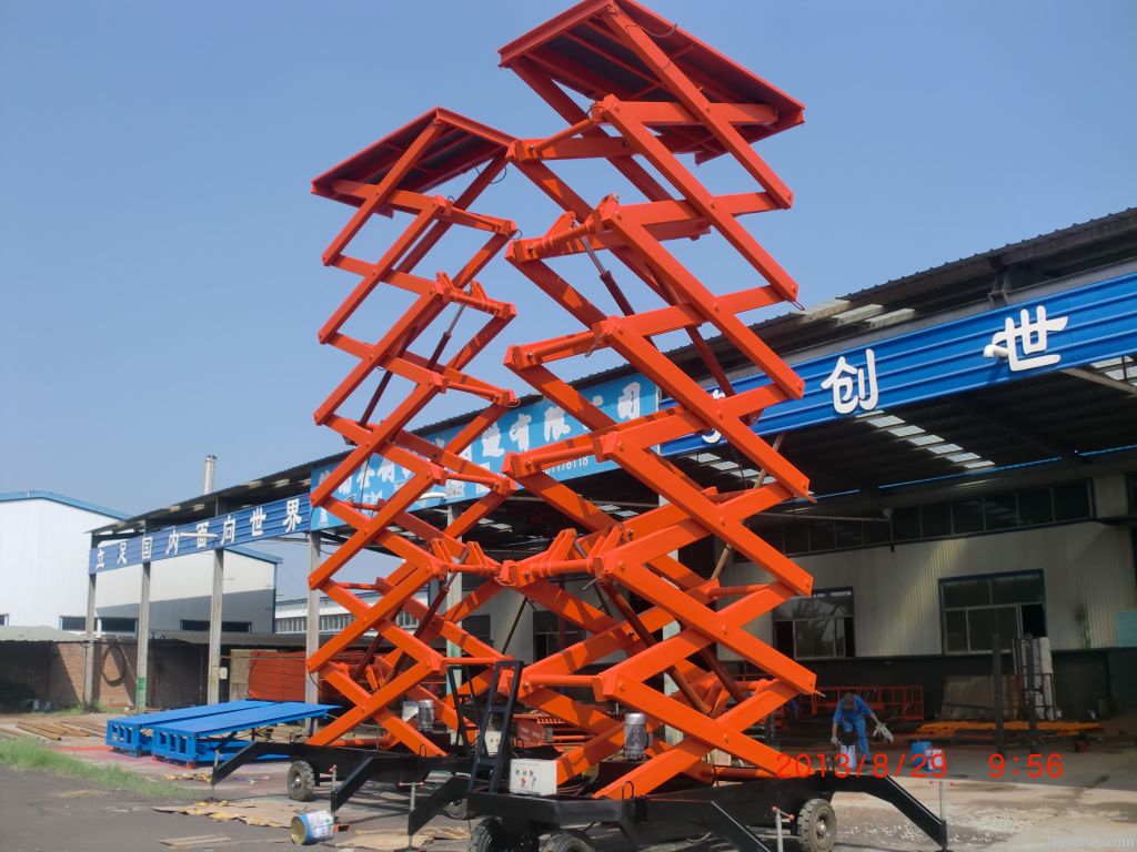 18m Mobile Scissor Work Lift Platform