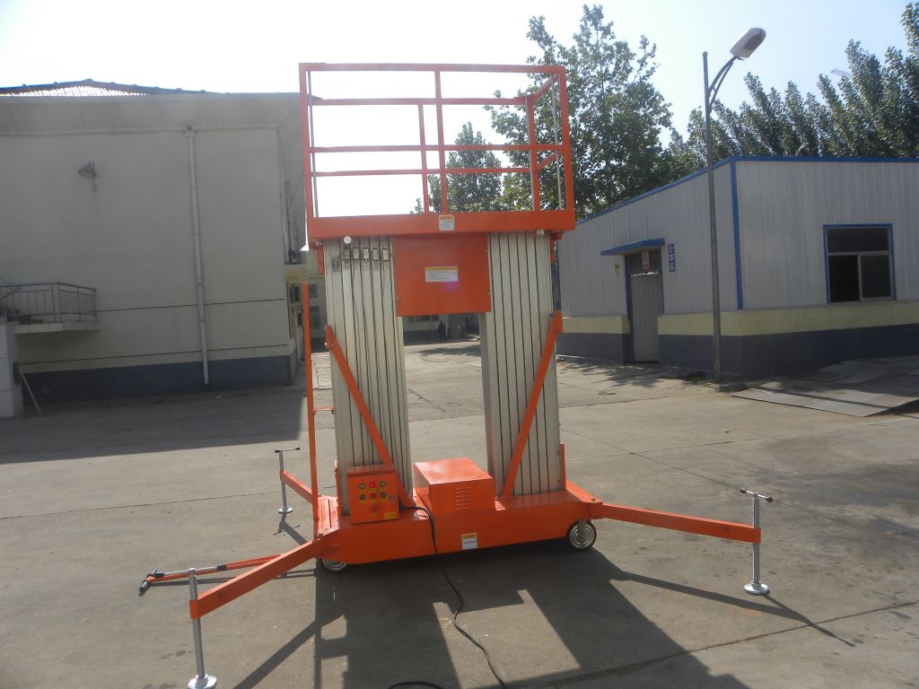 Two Mast Aluminium Work Lift Table