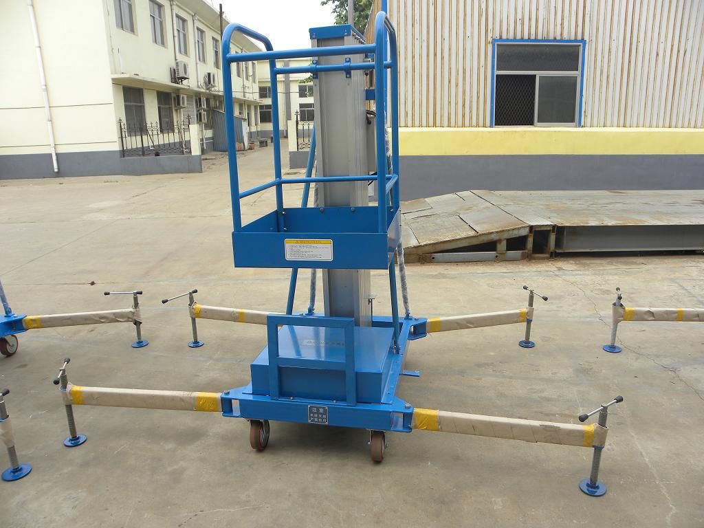 Single Mast Aluminium Work Lift Table