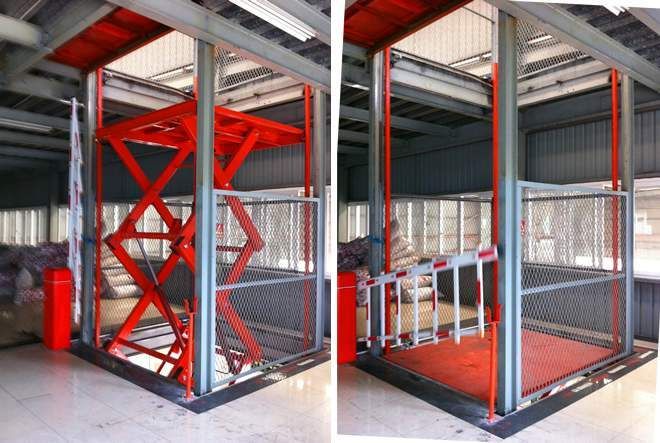 Stationary Scissor Cargo Lift Platform