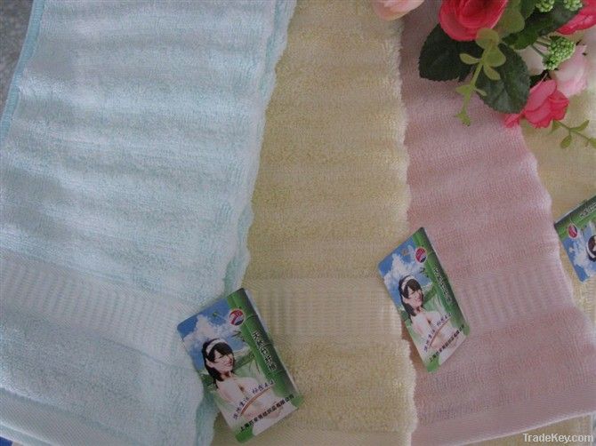 100% bamboo fiber jacquard antibacterail towel