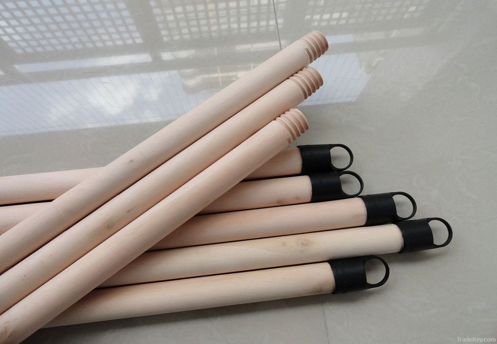 natural wooden broom stick