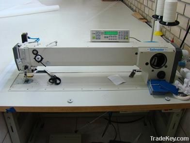 Heavy duty Long Arm 3 step Zigzag sewing machine