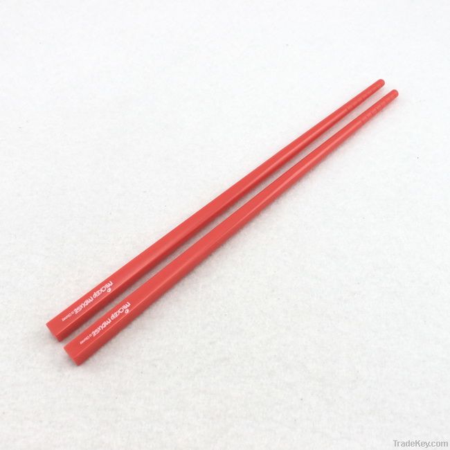 red kids plastic chopsticks