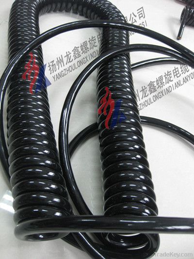 Lighting automotive spiral cable