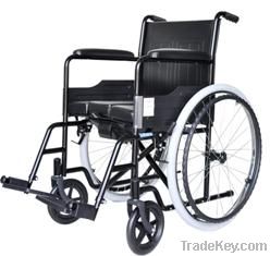 manual folding commode wheelchair