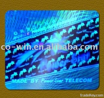 holographic sticker with 3D hologram