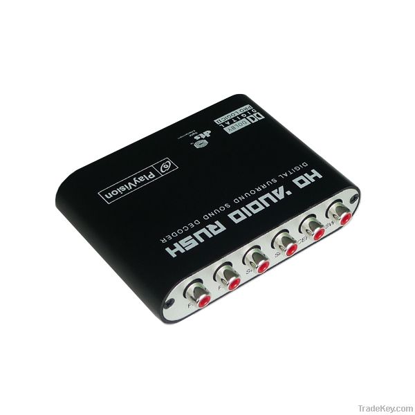 DTS/AC-3 Digital Audio decoder, Output 6xRCA