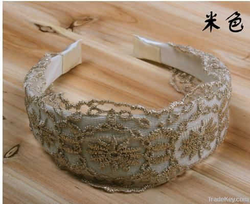 Korea snowflake pattern lace hair hoop
