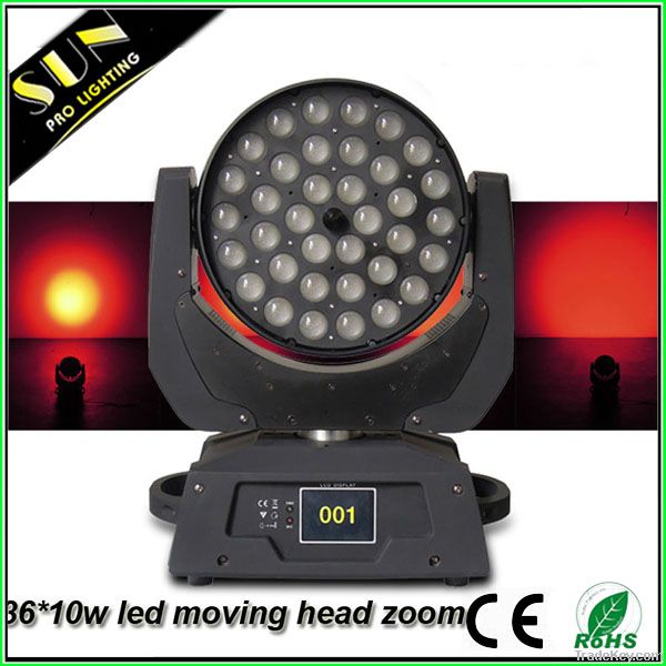 36* 10W RGBW 4in1 led moving head light stage lighting