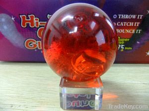 45mm   Flashing Glitter Bounce Bouncing Rubber Ball