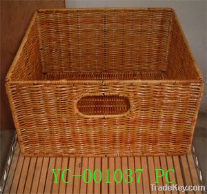 Rattan storage baskets