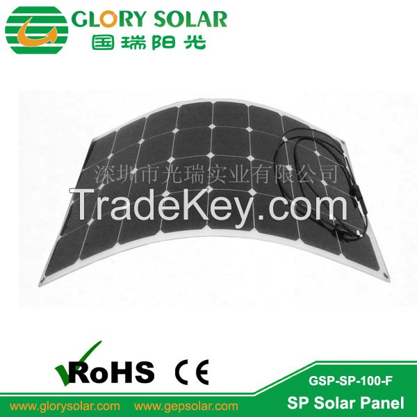 2015 new 100W sunpower flexible solar panel