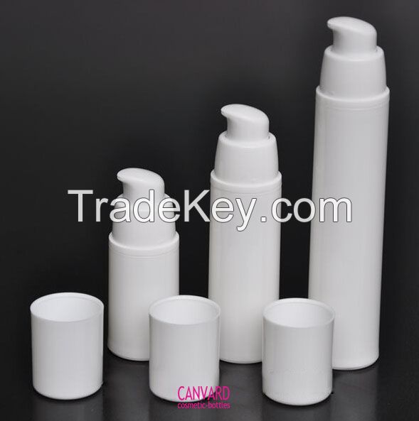 White airless pump bottle-airless plastic bottle