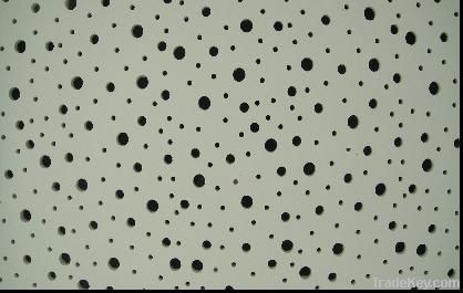 perforated plasterboard ceilings (irregular holes perforation)